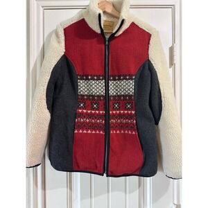 Upcountry By Du Monde Fleece Full Zip Jacket Size Medium